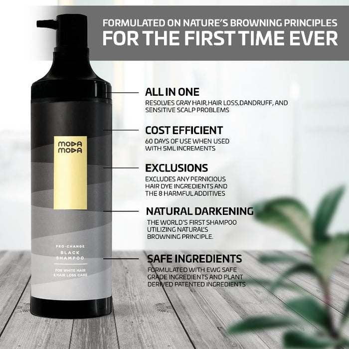 Modamoda Pro Change Black Shampoo Kollecteusa