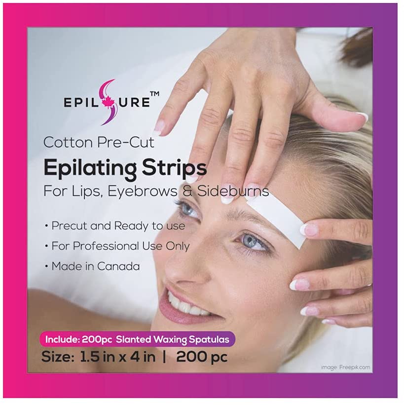 Pre Cut Waxing Strip For Eyebrows Lips Side Burn Wax Strip Muslin Epilsure