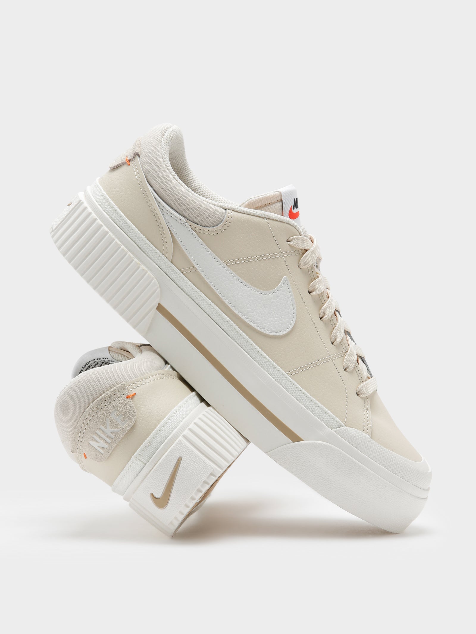 Womens Court Legacy Lift Platform Sneakers In Pink Cream Glue Store