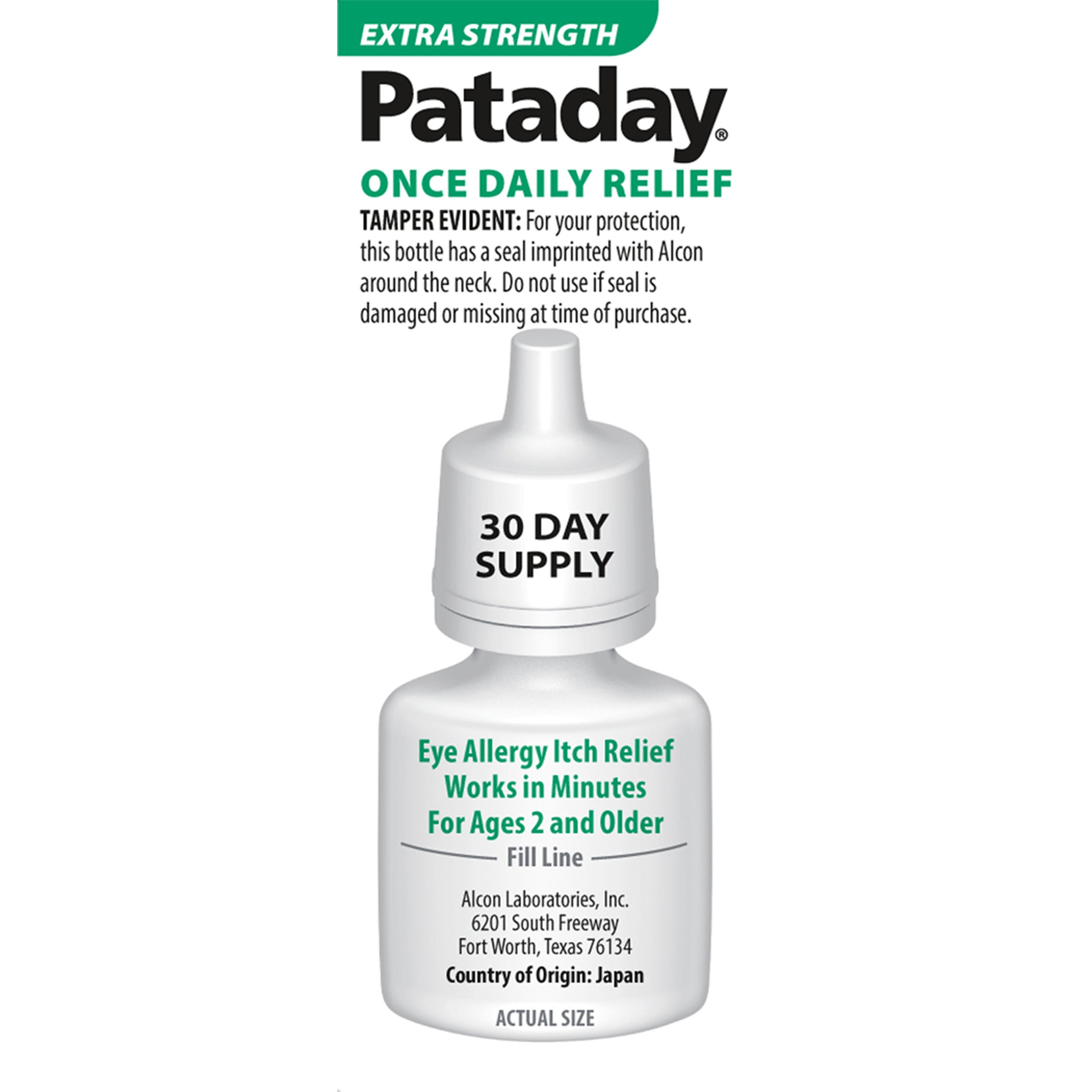 Pataday Once Daily Relief Extra Strength Eye Allergy Relief Antihistam Silver Rod Pharmacy