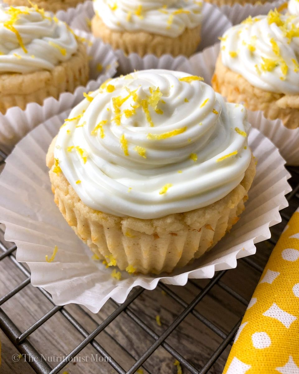 Lemon Protein Cupcakes Nutritionist Mom