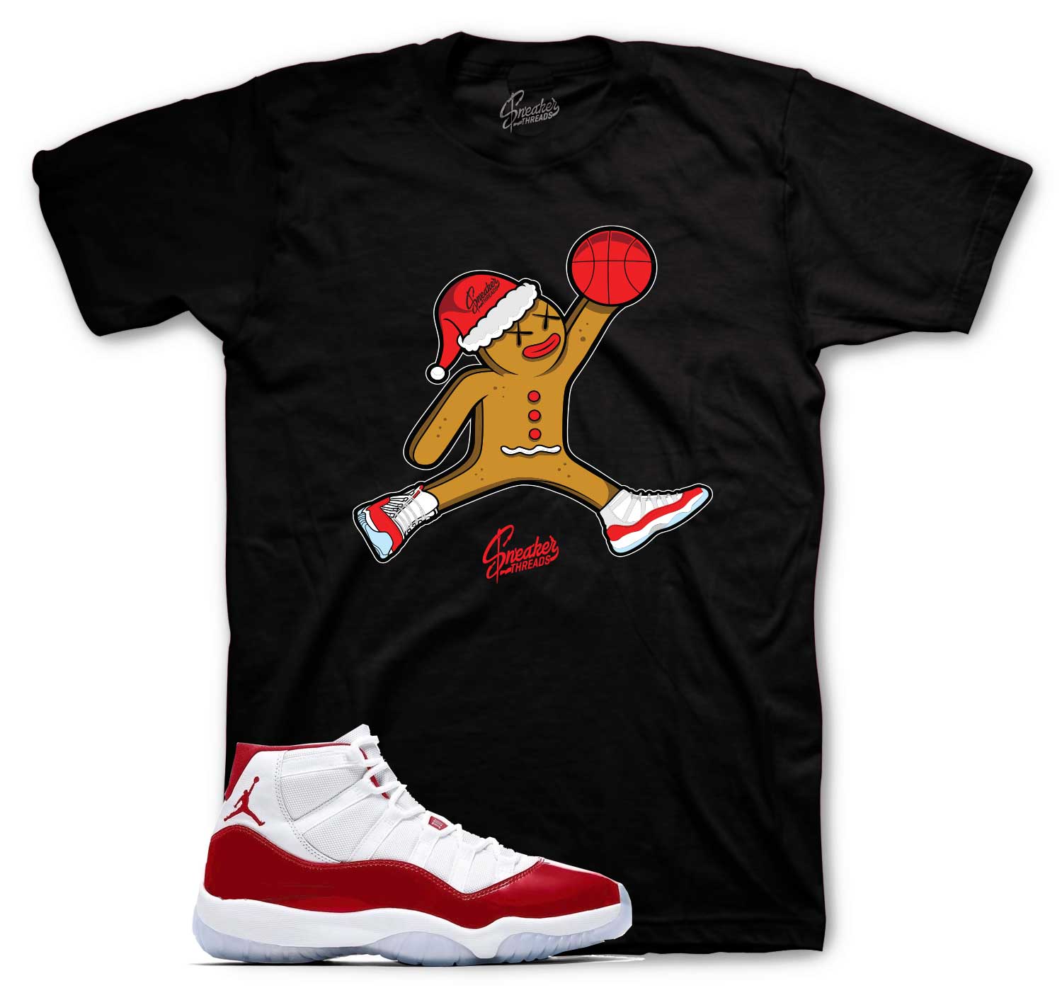 Jordan 11 Cherry Sneaker Tees Sneaker Shirts Ginger Air Design