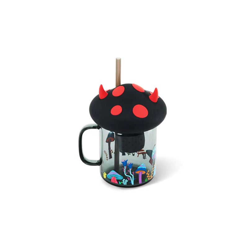 Sale Starbucks 2021 China Halloween 12oz Mushroom Shaped Mason Glass S Yvonne12785