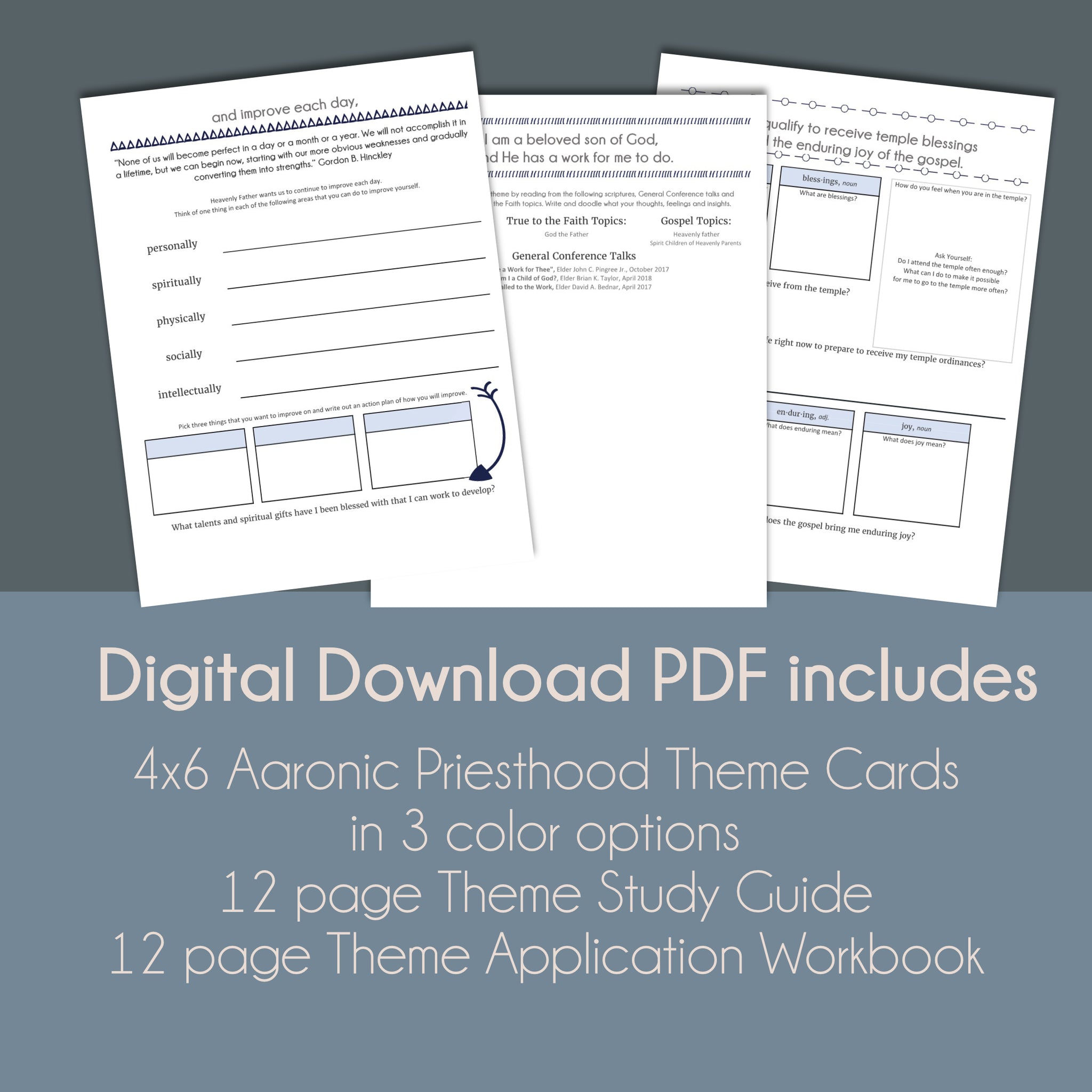 Young Men Theme Aaronic Priesthood Theme Study Guide Worksheets And D My Upside Down Umbrella