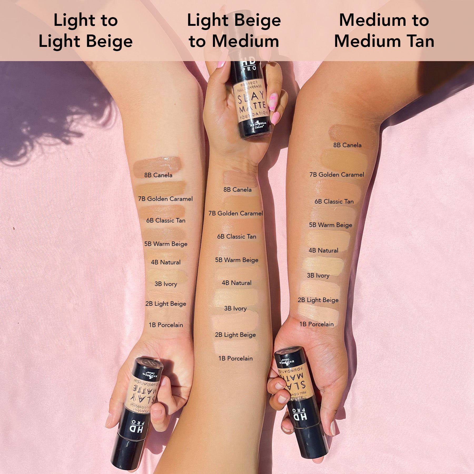 Hd Pro Slay Matte Liquid Foundation Italia Deluxe Makeup