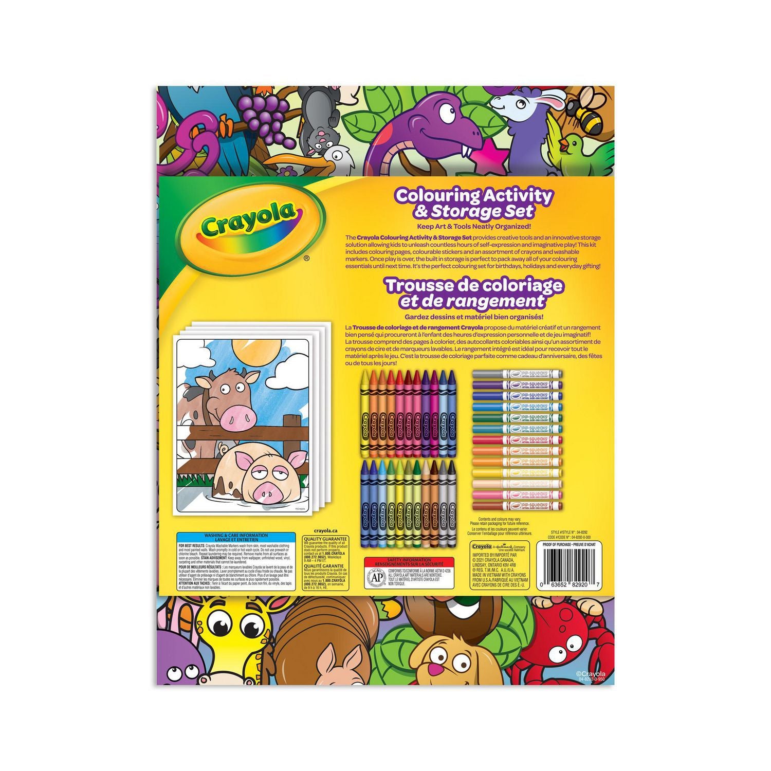 Crayola Trousse De Coloriage Et De Rangement Castellojeu Com