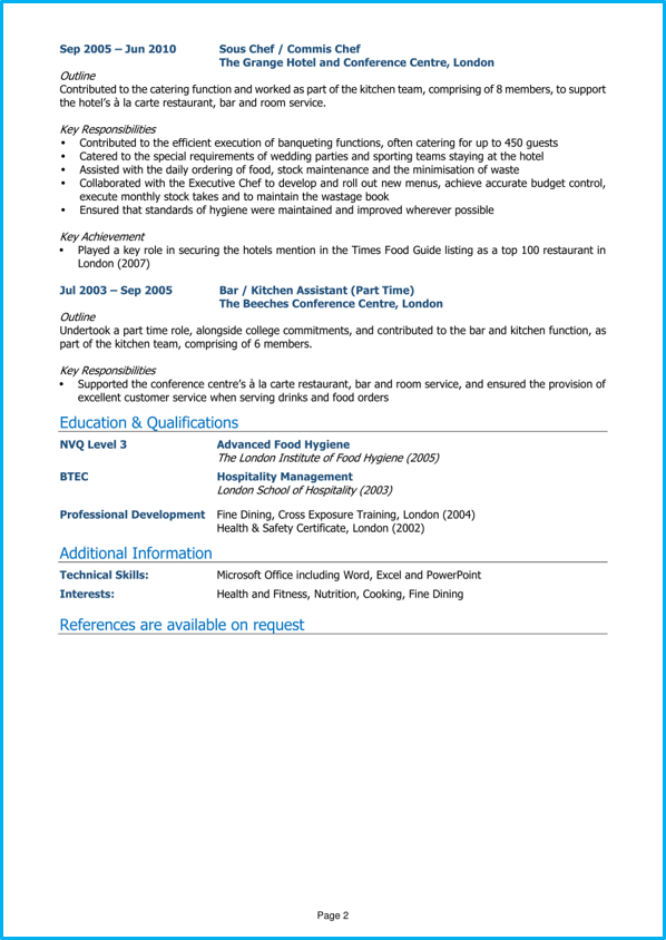 Examples Of Cv Format In Nigeria