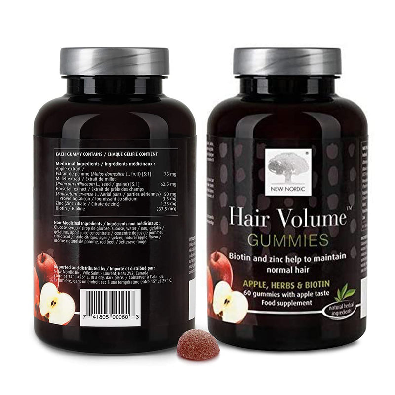 New Nordic Hair Volume Gummies 60ct Lax2u