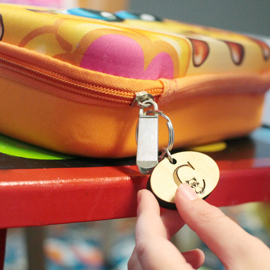 Personalized Children S Wooden Zipper Pull Smiling Tree