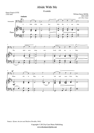 Abide With Me Cello Sheetmusic2print