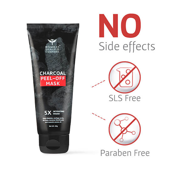 Buy Charcoal Peel Off Mask For Men And Women Online Bombay Shaving Company