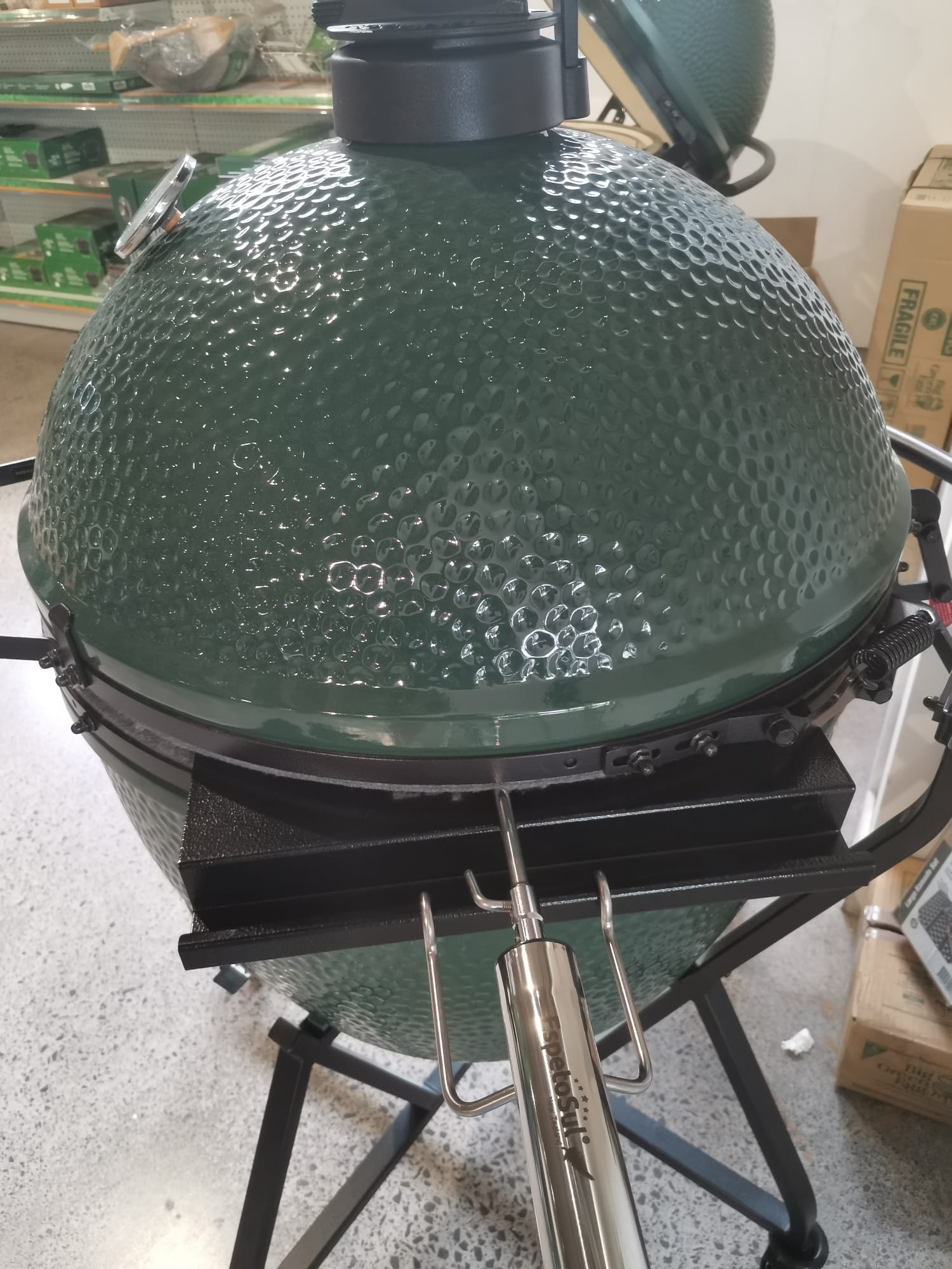 Charcoal Rotisserie Attachment Rack Weber Summit Kamado Espetosul Espetosul Nz