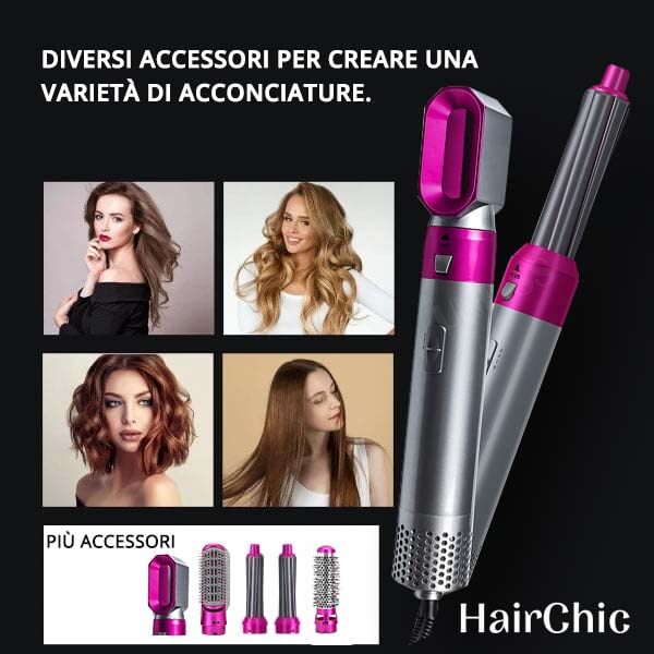 Hairchic Piastra Per Capelli Multiuso 5in1 Menoli It