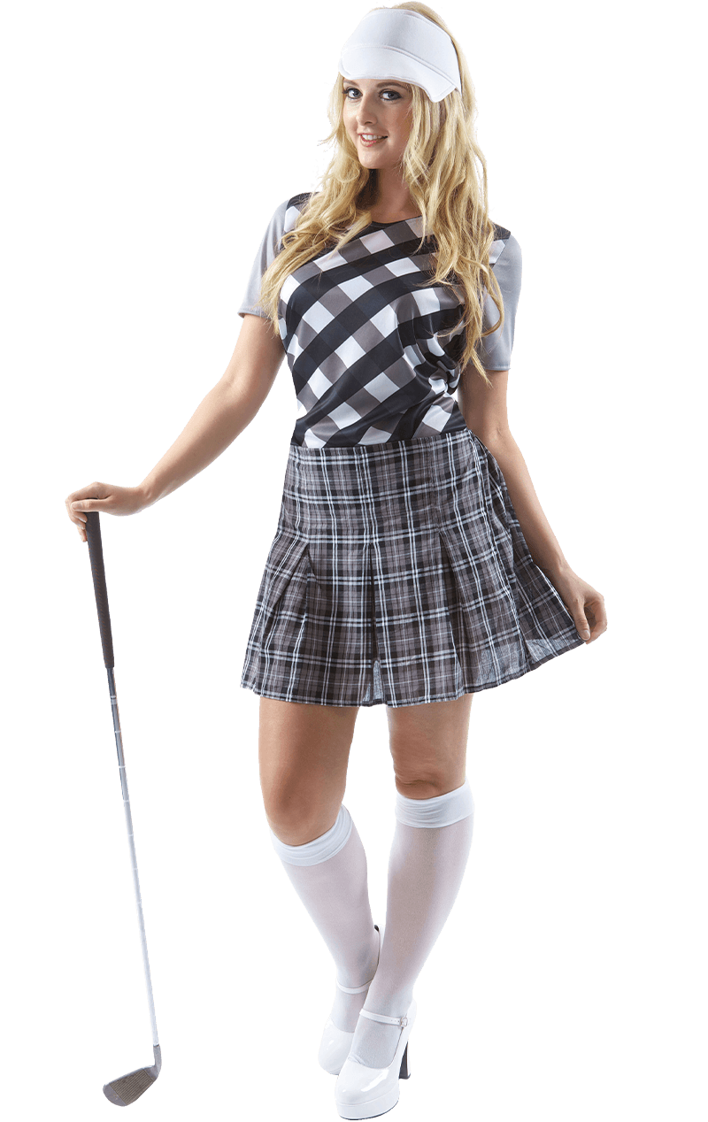 Womens Pub Golf Costume Black Fancydress Com