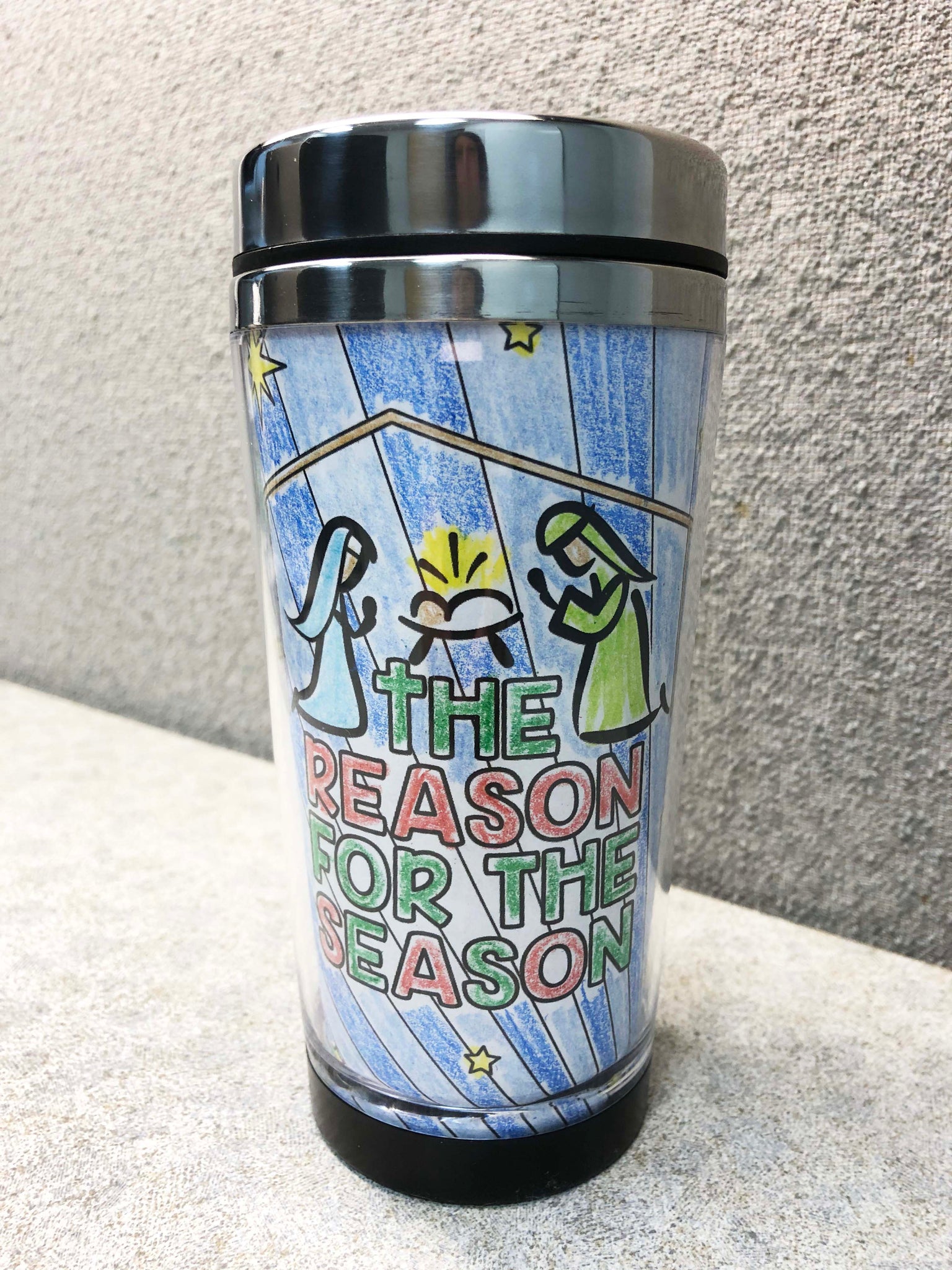 Religious Christmas Travel Mug Insert Downloadable Template Kipp Brothers