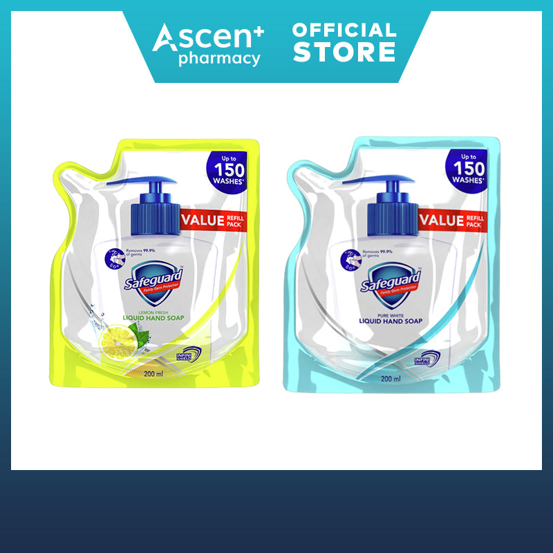 Safeguard Germ Protection Liquid Hand Soap Refill 200ml Ascen Plus Pharmacy