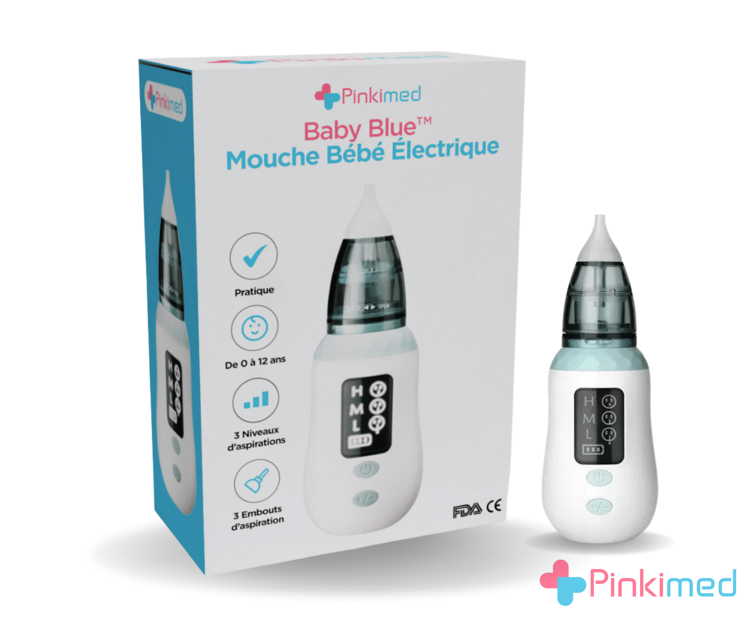 Baby Blue Mouche Bebe Electrique Pinki Med