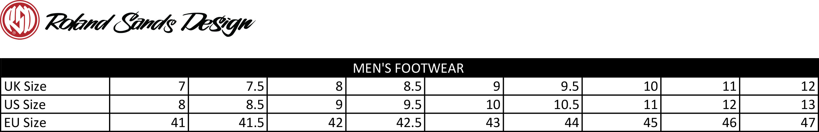 Size Charts Salt Flats Clothing