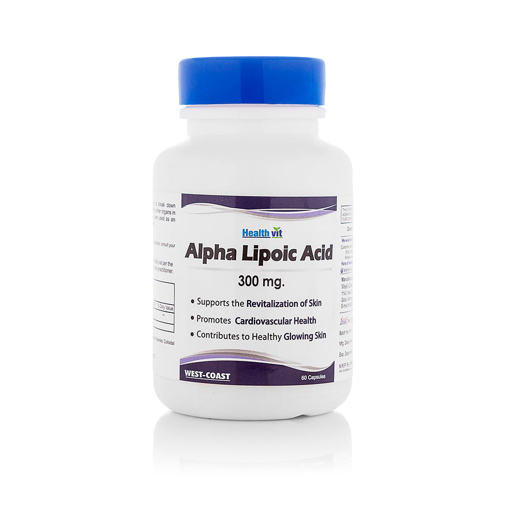 Healthvit Alpha Lipoic Acid 300mg Max Absorption Gluten Free Non Gmo