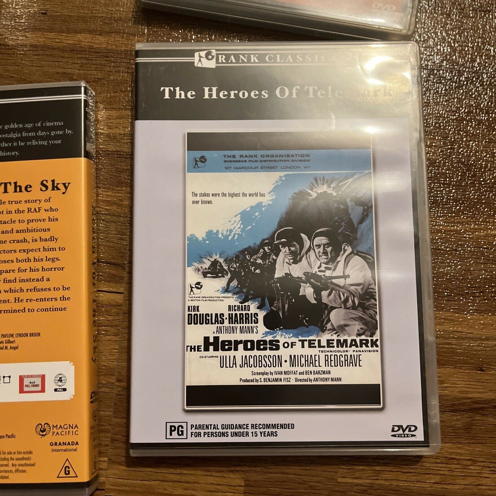 Reach For The Sky Malta Story The Heroes Of Telemark Dvd Region 4 Retro Unit