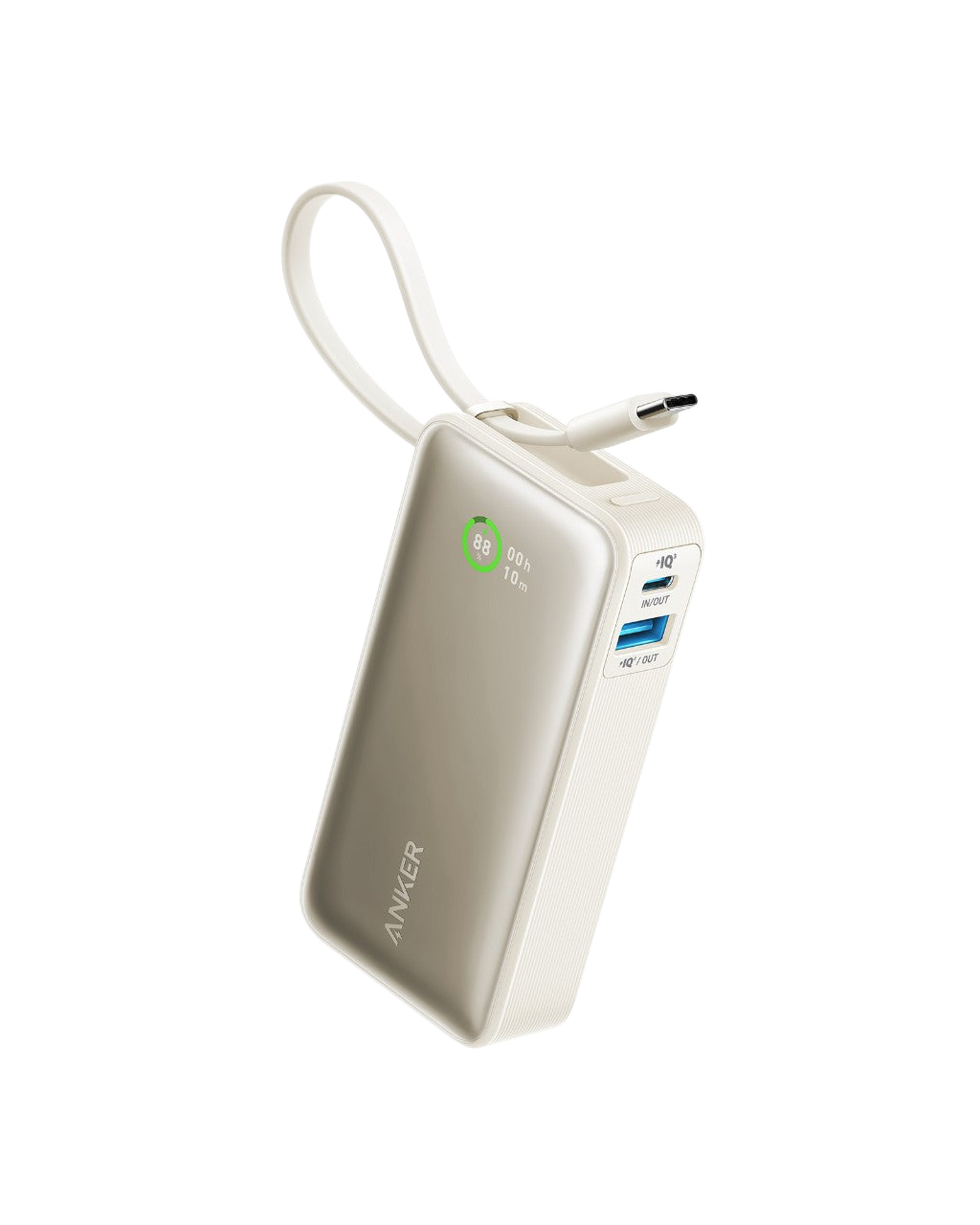 Anker Nano Power Bank (30W, Built-In USB-C Cable)