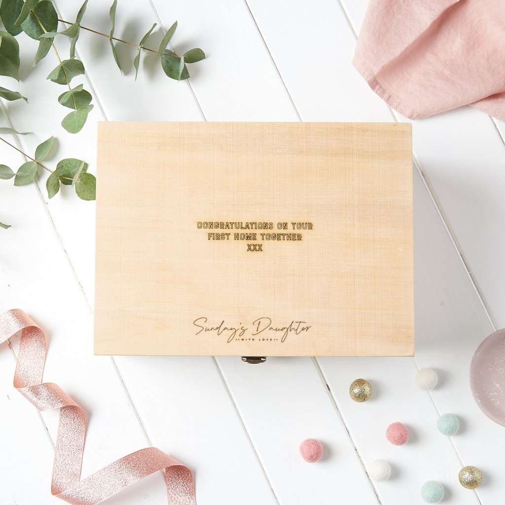 Personalised New Home Memory Box Sunday S Daughter