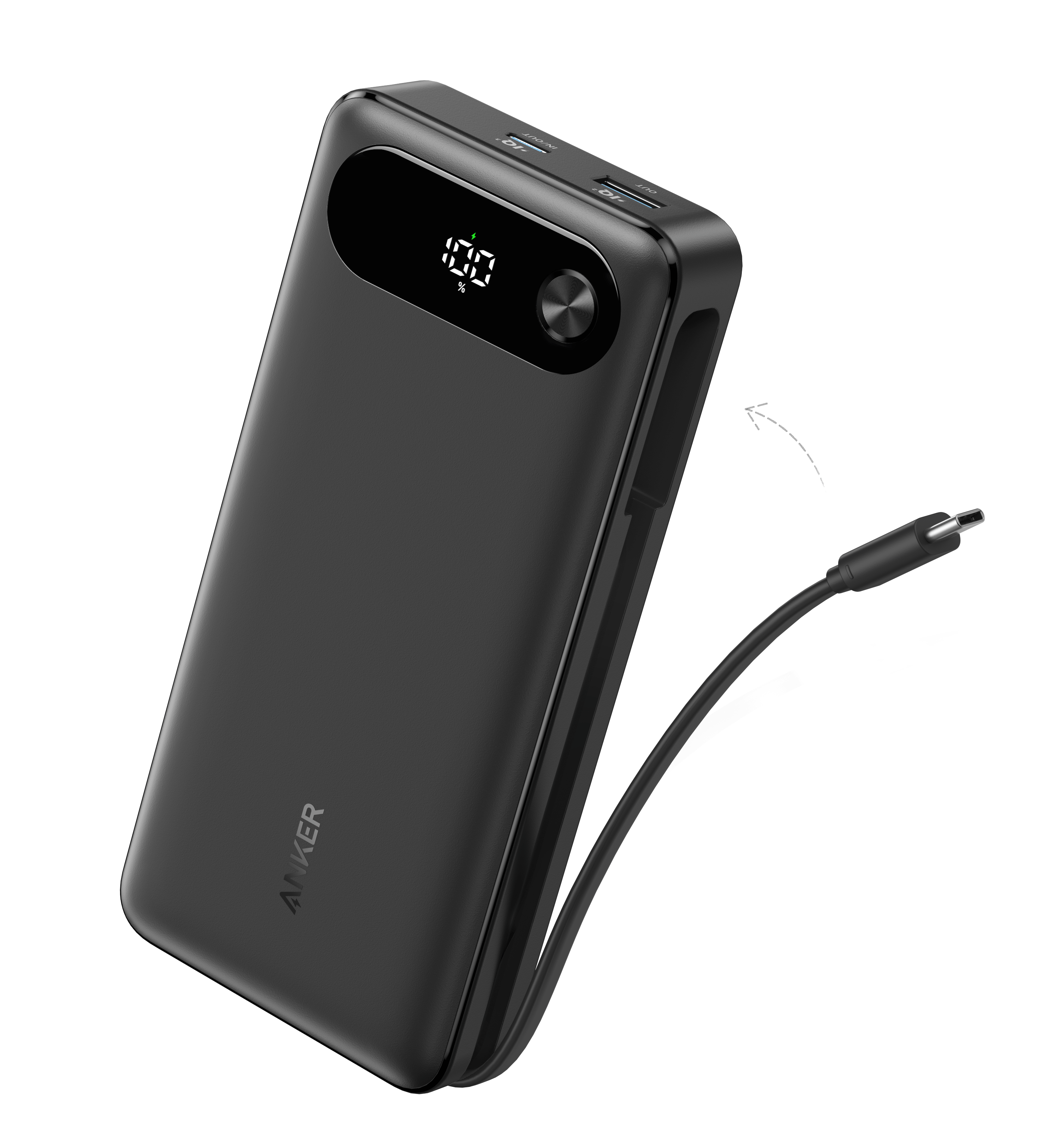 Anker Power Bank (20K, 87W, Built-In USB-C Cable)