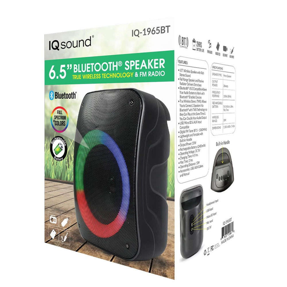 6 5 Bluetooth Speaker With True Wireless Technology Supersonic Inc
