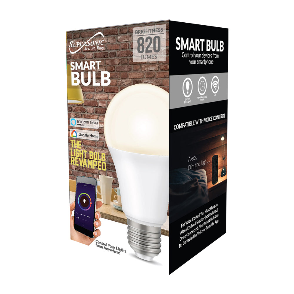Smart Bulb With Wifi Connectivity And Alexa Enabled Supersonic Inc