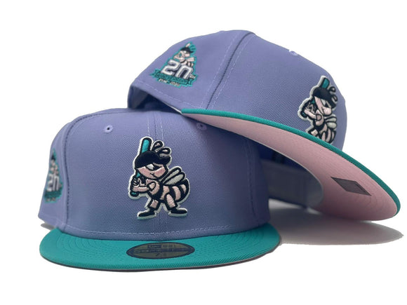 Salt Lake Bees Minor League 20th Anniversary Pink Brim New Era Fitted Sports World 165