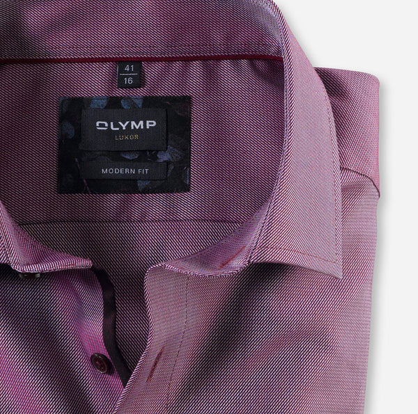 Olymp Luxor Modern Fit Business Shirt Red 1260 24 86 Kevin Bowens