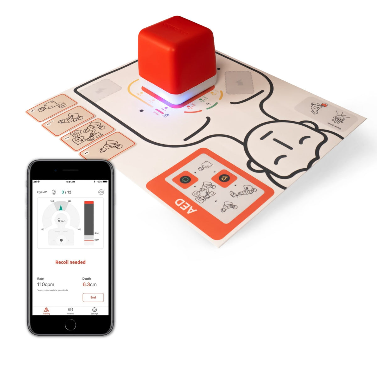 Cpr Cube Pro With Cpr Feedback App Sim Skills