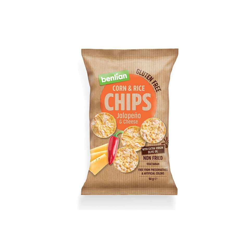 Chips De Riz Et Mais Jalapeno Et Fromage Sodibel