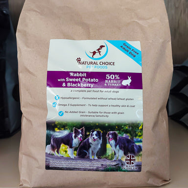 Rabbit With Turkey Sweet Potato Herbs Grain Free Dry Dog Food Natural Choice Pet Foods