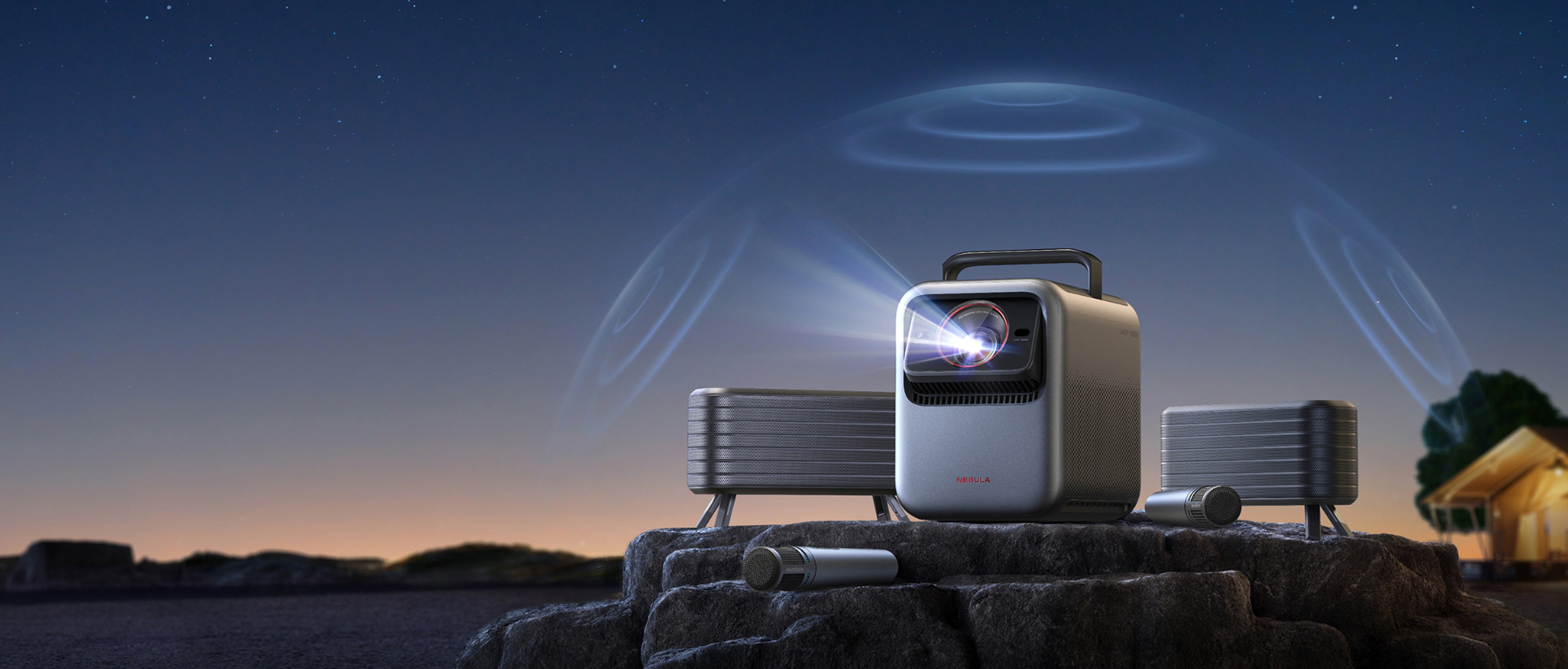 <span class='text-white'>The World's First Cinema-Grade Outdoor Entertainment System</span>