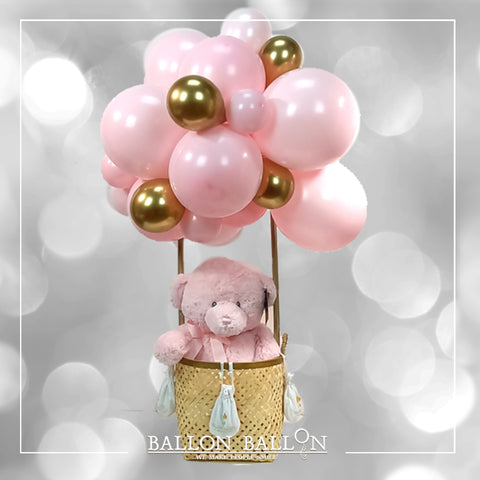 Montage De Ballons Naissance Fille Ballonballon