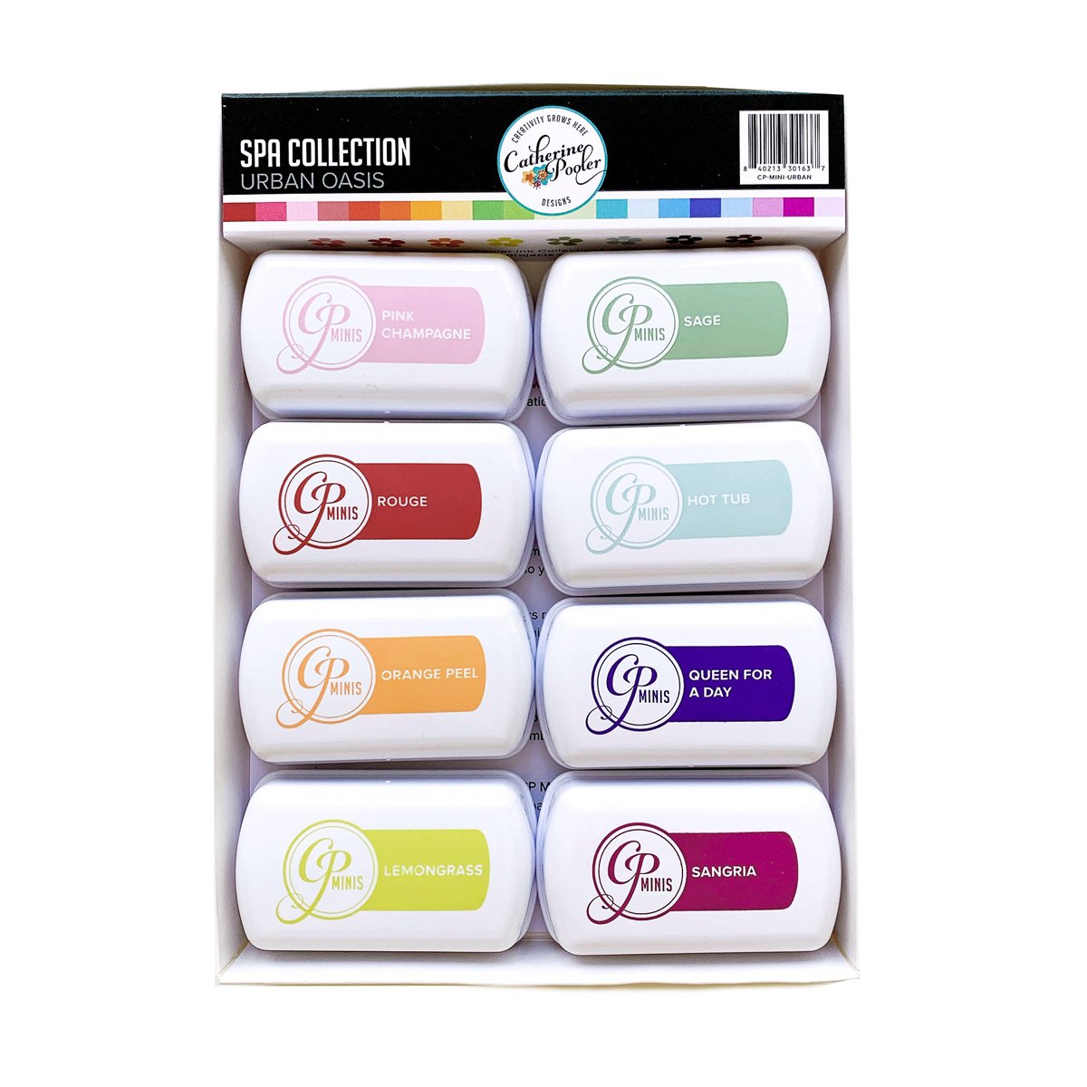 Catherine Pooler Mini Ink Pad Spa Collection Bundle Urban Oasis Embellish Away