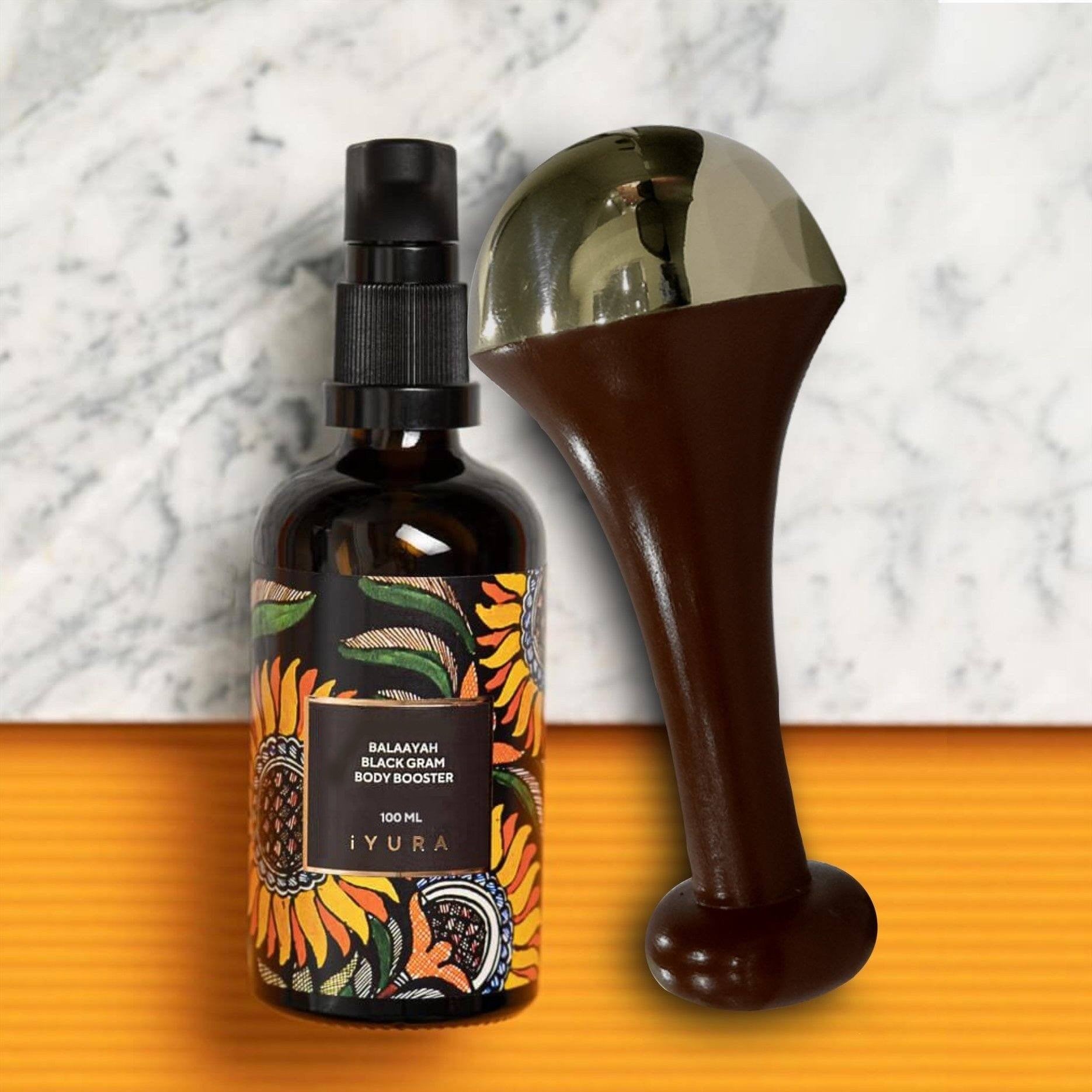 Masseur Layuna Baguette Pour Visage Et Corps Avec Huile Corporelle Bal The Ayurveda Experience Fr