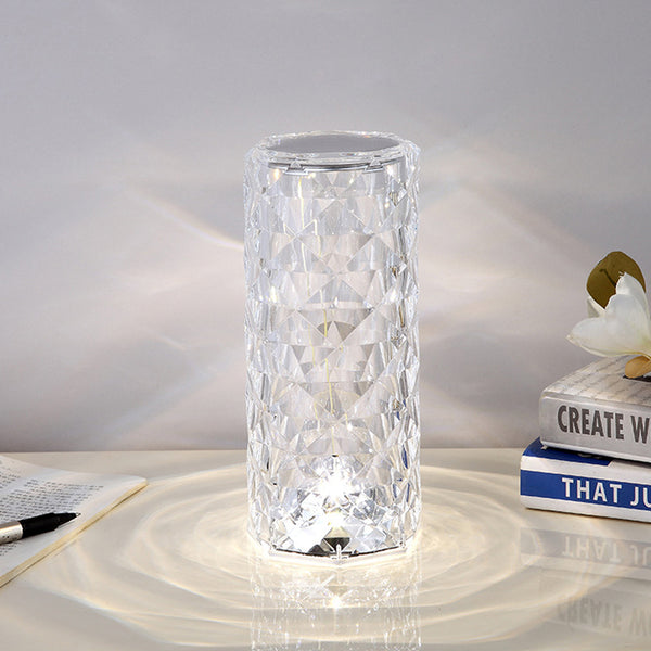 Touching Control Rose Crystal Lamp Ugloww