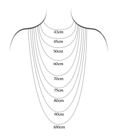 Necklace Size Chart Ethos Of London