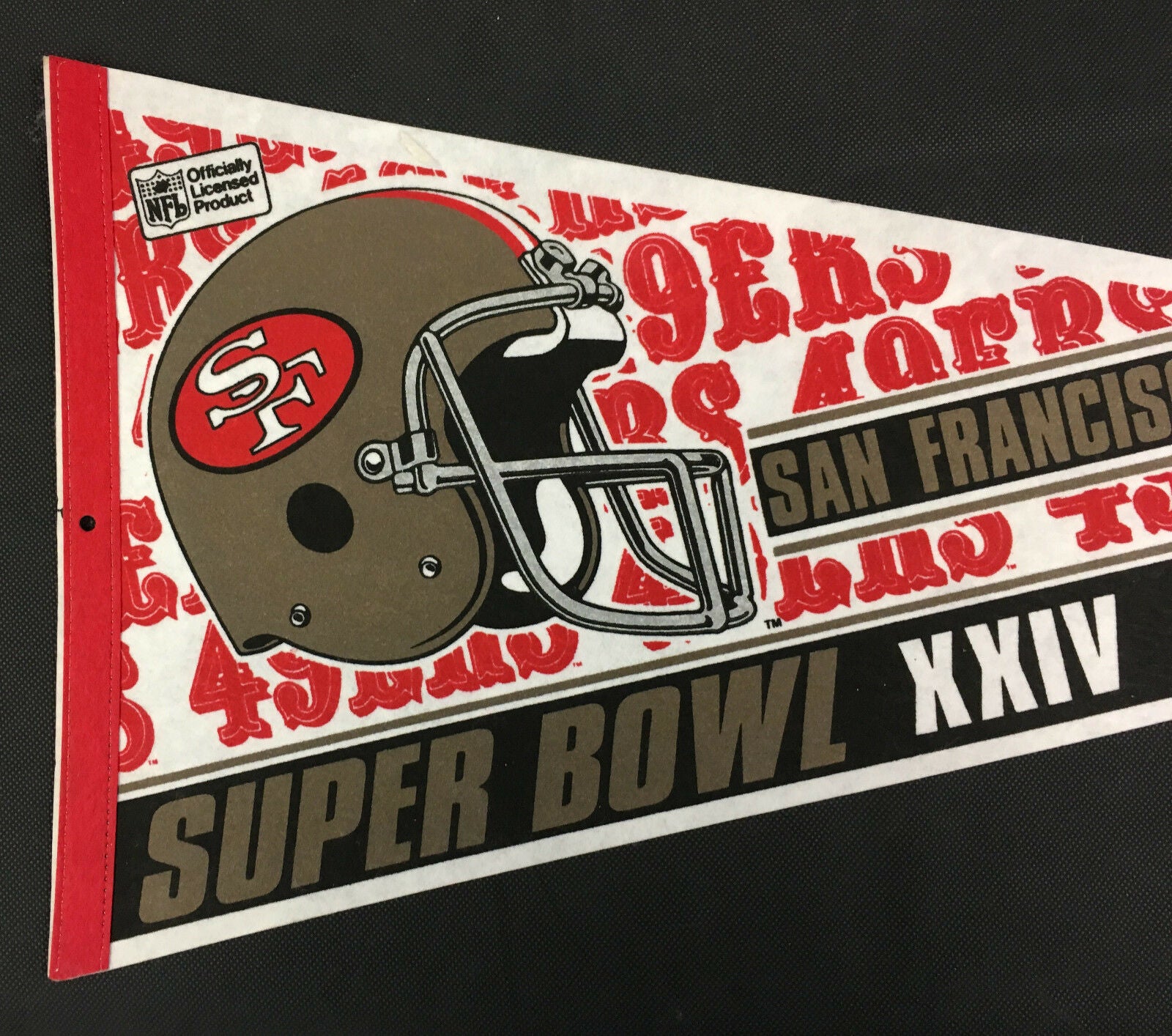 Nfl San Francisco 49ers Vintage Super Bowl Xxiv Champions Logo Footbal Glory Days Sports