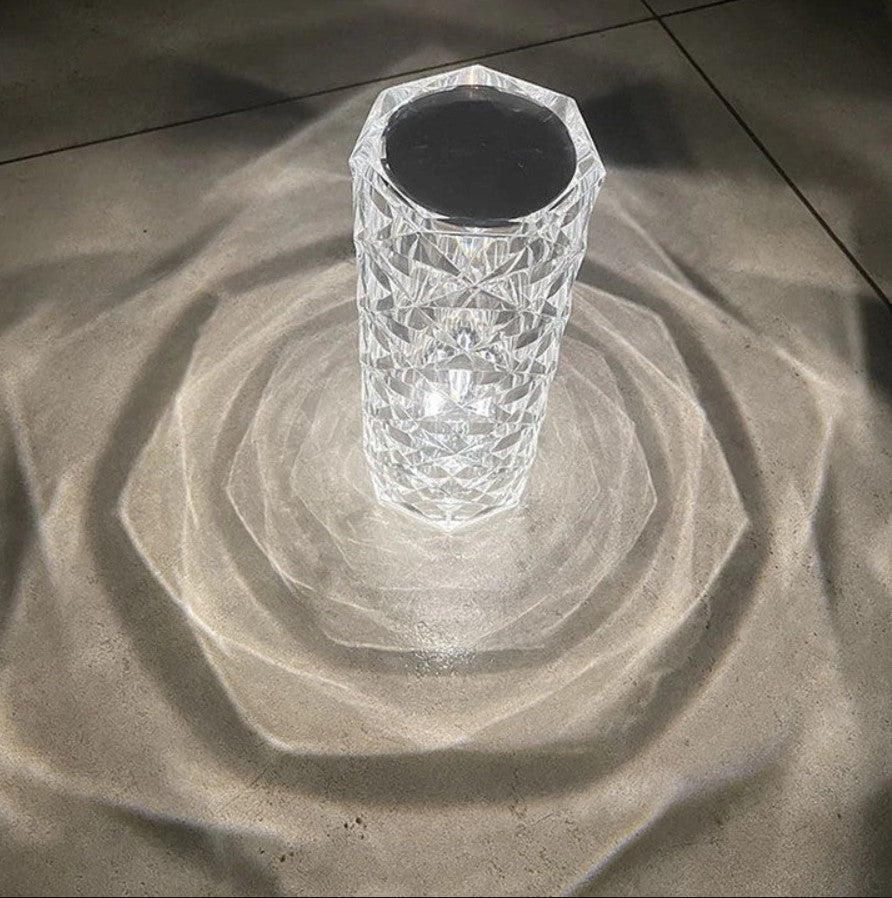 Touching Control Rose Crystal Lamp Craftemporio