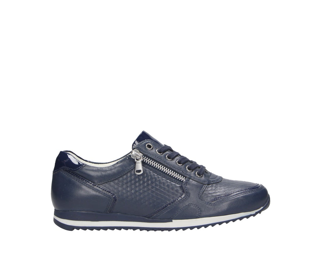 Leder Damen Sneaker Low Mit Reissverschluss Stiefelparadies De