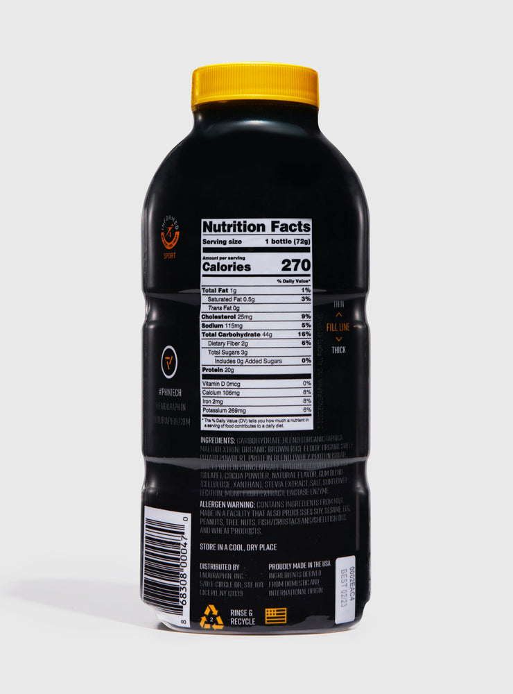 Enduraphin Chocolate Athletic Fuel Phintech Bottle Enduraphin