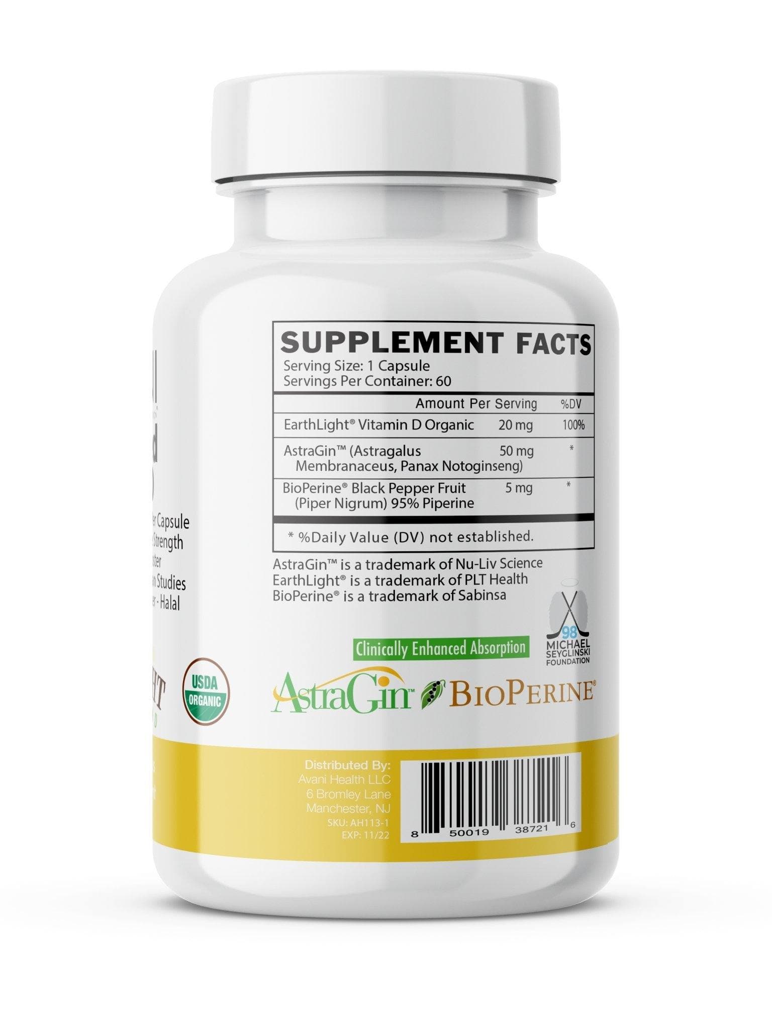 Earthlight Plant Based Vitamin D Avani Wellness