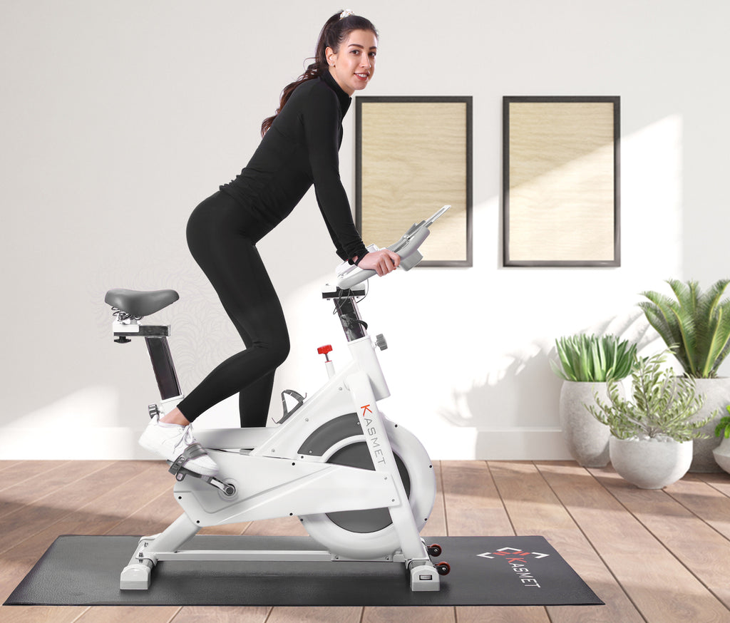 Kasmet Exercise Bike Home Gym Equipment Indoor Cycling Stationary Spin
