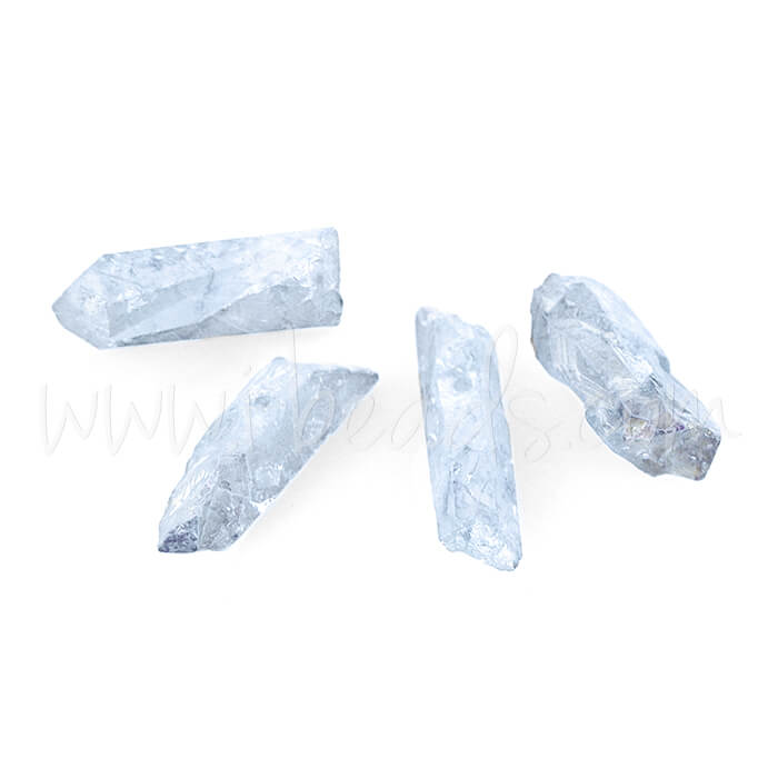 Pendentifs Cristal De Quartz Naturel Blue Crystal