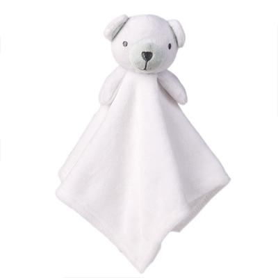 Doudou Bebe Ours Blanc Peluche Planete