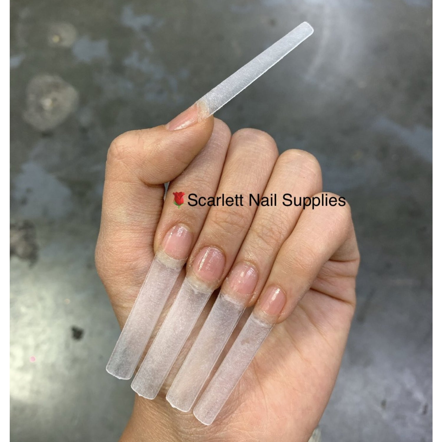 Flattened Xxl Square No C Curve Nail Tips Extra Long Nail Tips Scarlett Nail Supplies