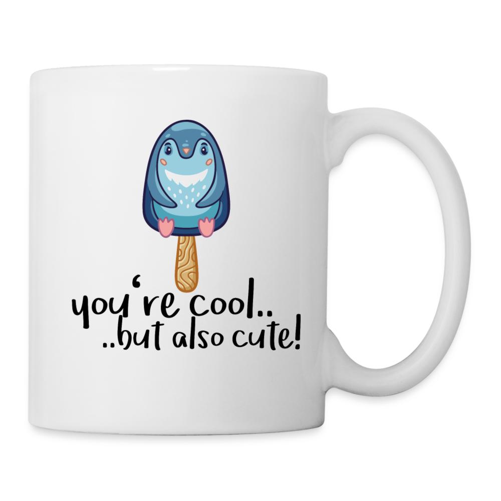 Pinguin Tasse - You're cool but also cute!, Geschenk, Idee, Dankeschön, Tasse mit Spruch